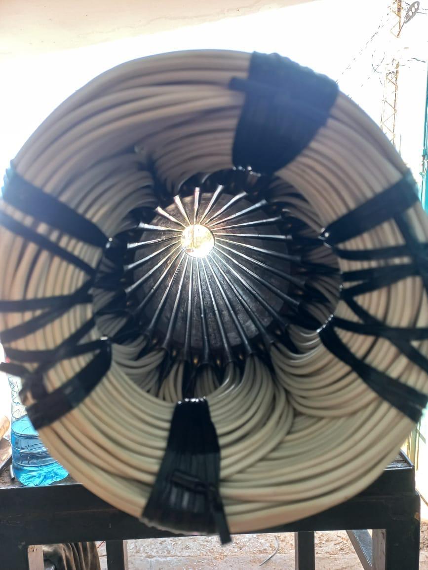 Completed rewinding with insulated coil bindings